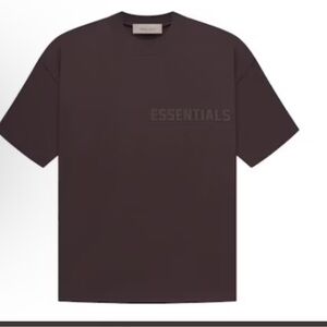 Essentials Men's Plum color Tee shirt